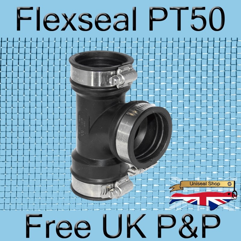 Magnify Flexseal PT50 Plumbing Tee photo Flexseal_Plumbing_Tee_PT50_04_800.jpg