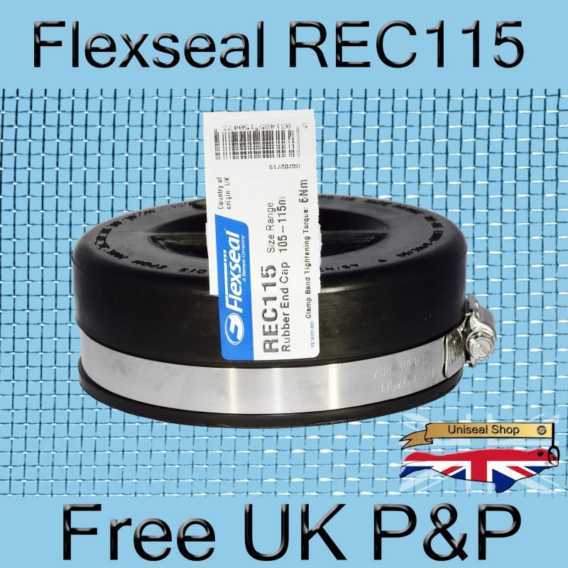 Buy Flexseals REC115 Plumbing End Cap For Sale UK