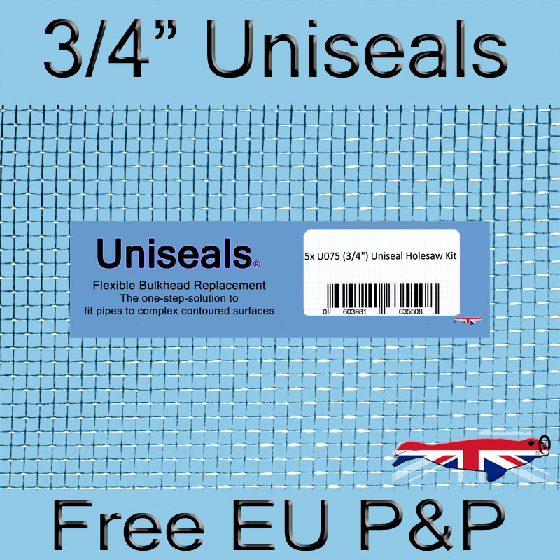 Magnify 3/4 inch EU Uniseal photo U075-Uniseal-holesaw-5-Pack.jpg